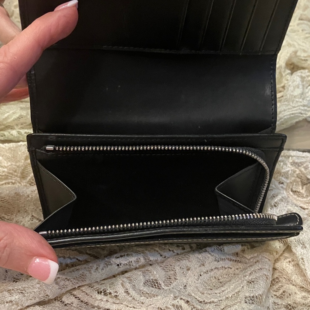 Coach Black Designer Signature Wallet - Picture 7 of 13